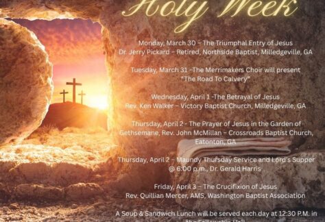 Holy Week FBCM 2026 - FBC Milledgeville