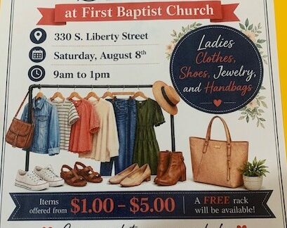 Back to School Clothing Sale - FBC Milledgeville